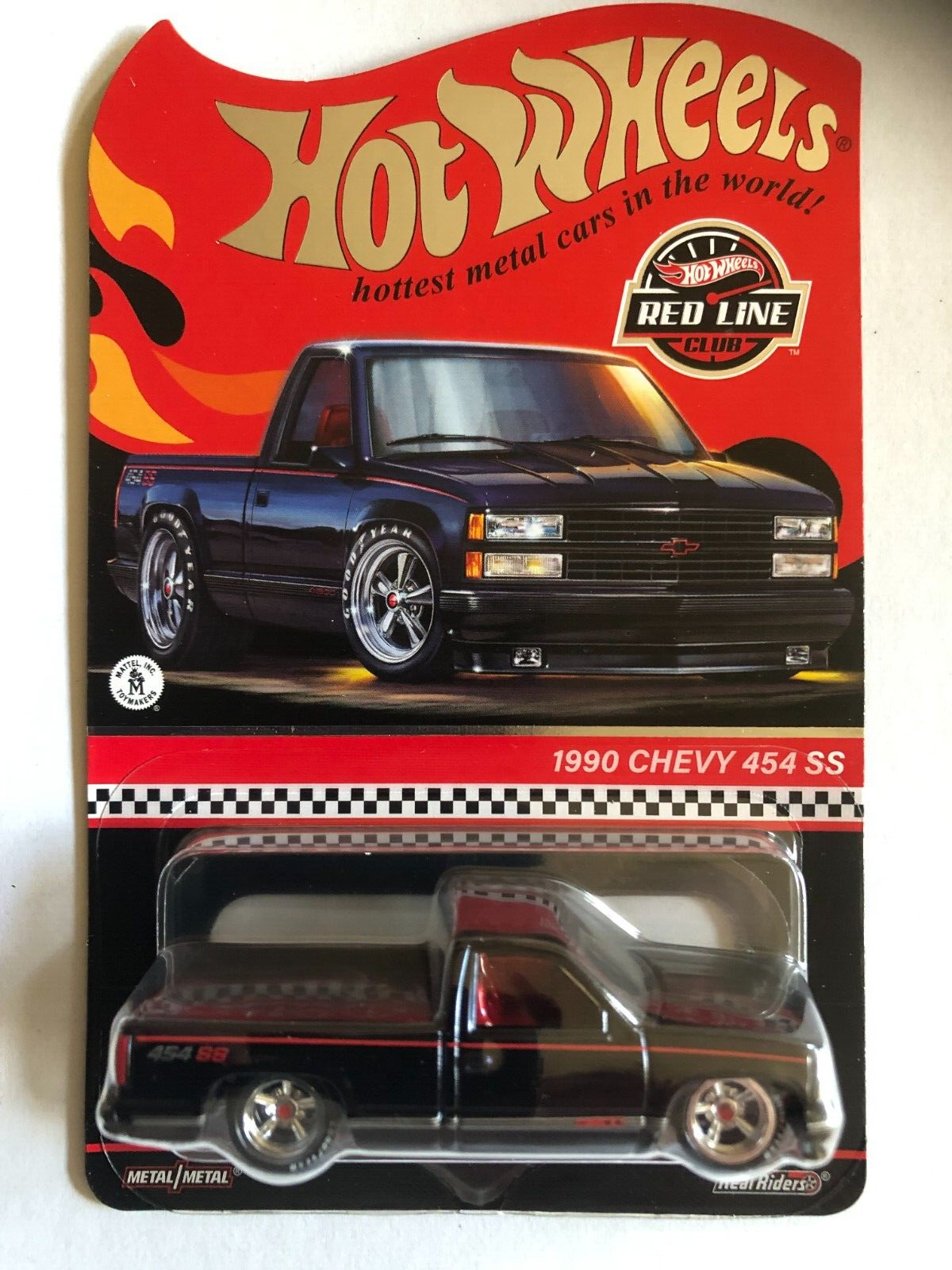 HOT WHEELS 1990 CHEVROLET 454SS PICK UP RED LINE CLUB EDITION RARE
