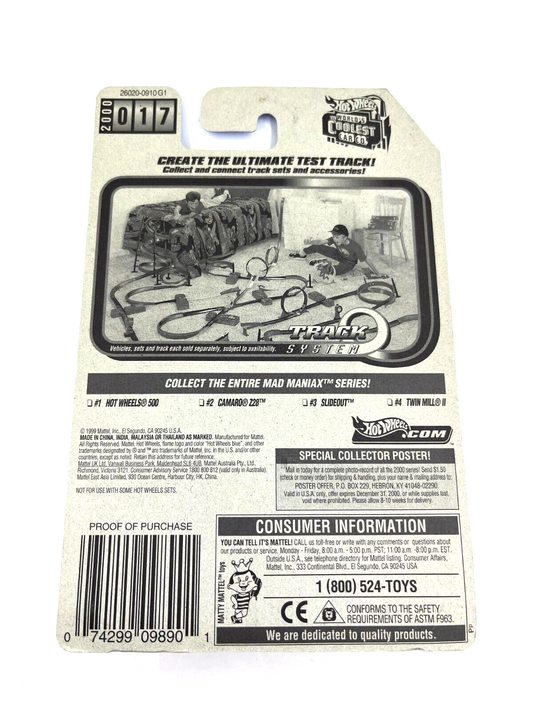 RARE Hot Wheels 1999 Mad Maniax Hot Wheels 500 01/04 #17