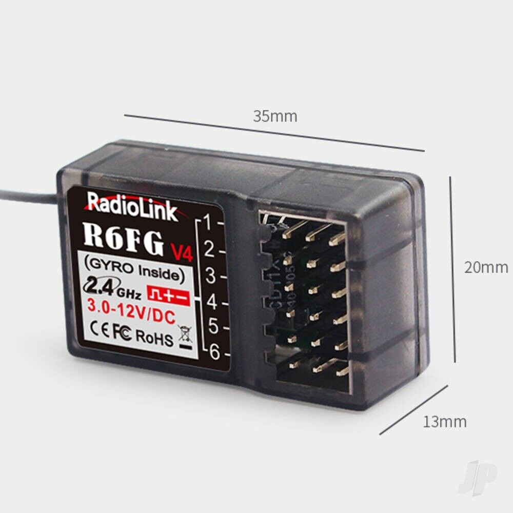 Radiolink R6FG 6-Channel Surface Receiver with Gyro RLKR061001