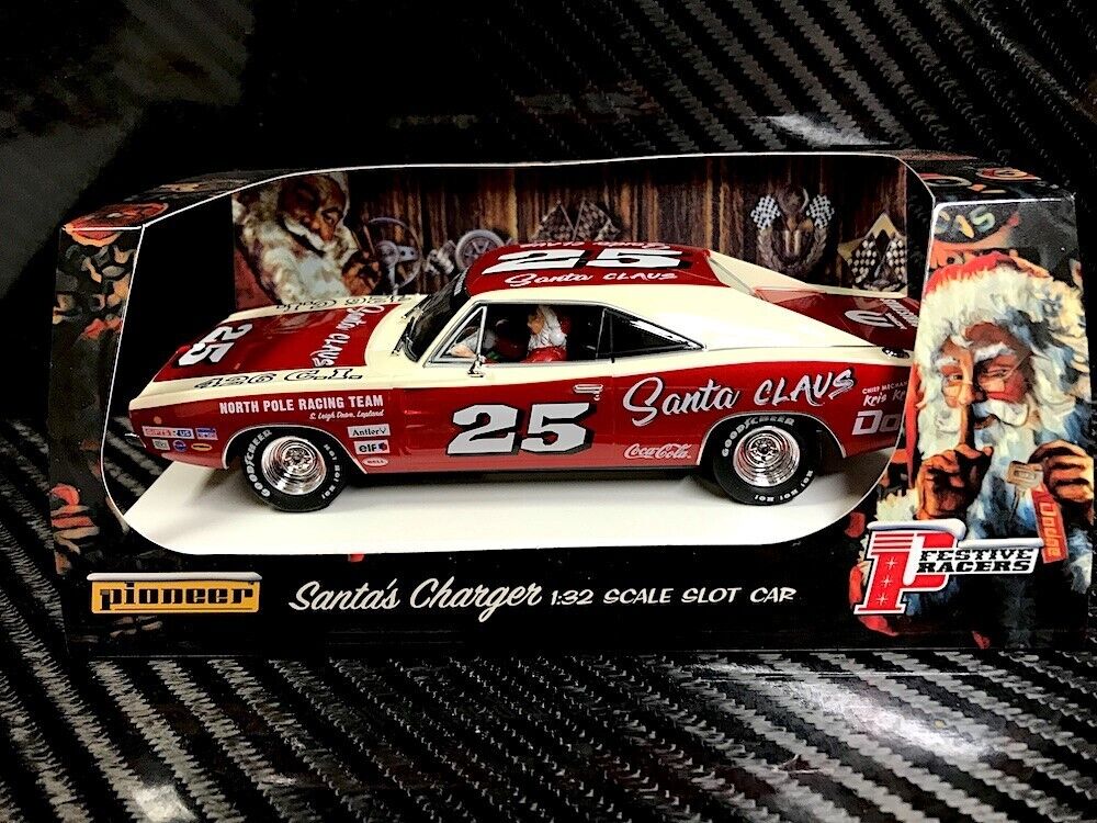 Pioneer Slot Car P176 Dodge Charger Santa's Charger Christmas Edition