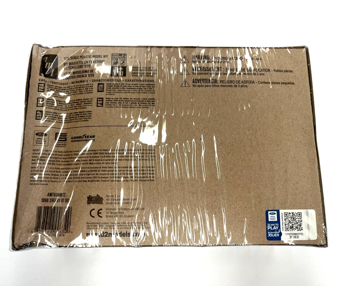 AMT634M 1:25th Scale 1968 Shelby GT-500 Plastic Build Kit RARE