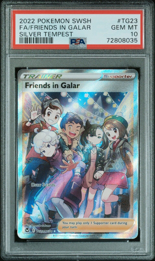 2023 Pokemon Sword and Shield Silver Tempest TG23/TG30 Friends in Galar PSA 10