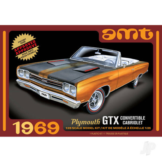 AMT 1:25 1969 Plymouth GTX Convertible 2T Plastic Build Kit