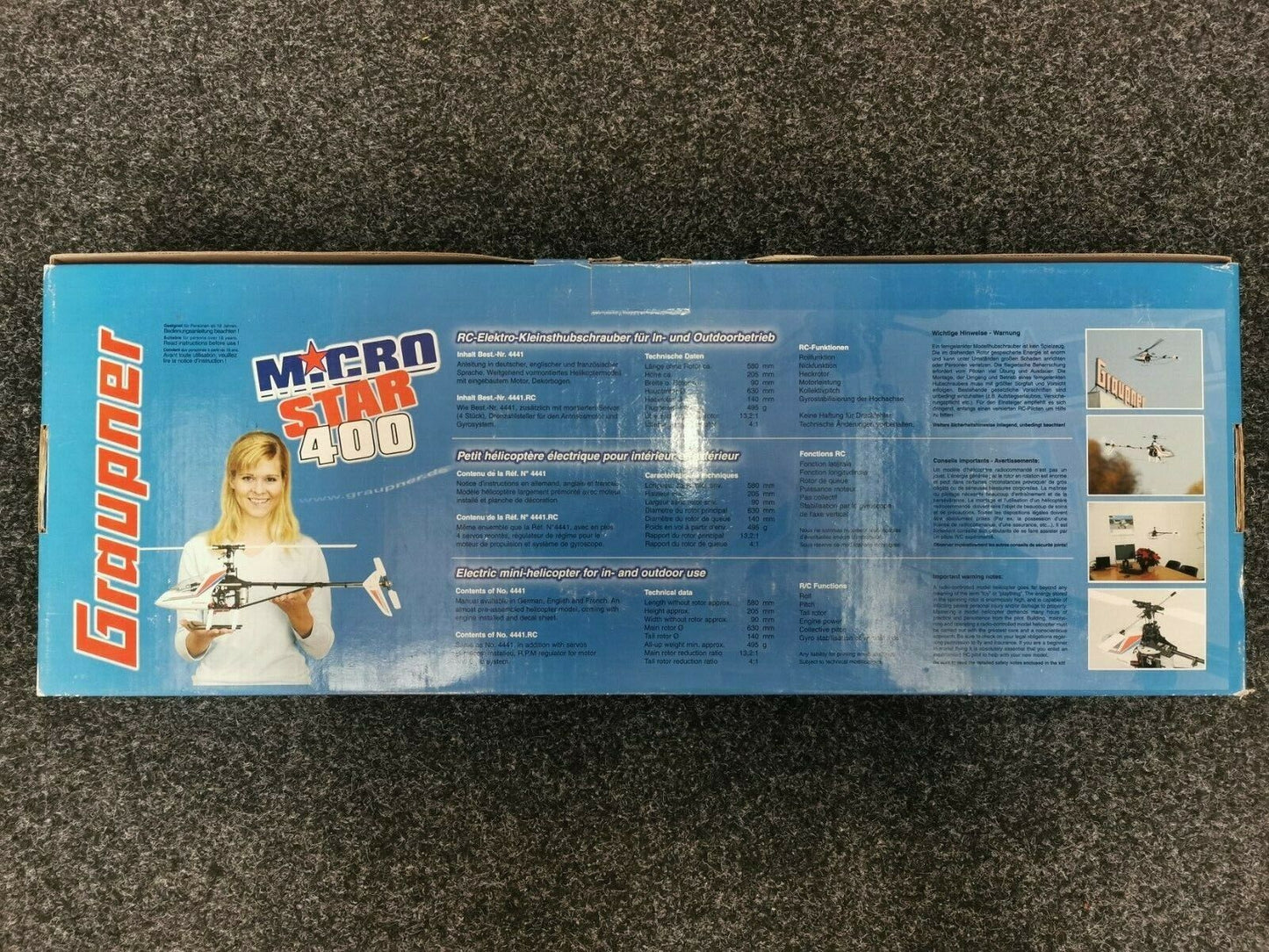 Graupner Micro Star 400 RC Electric Helicopter Kit G4441