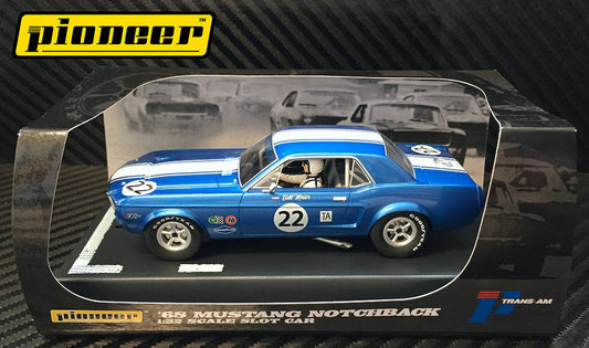 "RARE" Pioneer Slot Car P010 1968 Ford Mustang Notchback 2017 OUT OF PRODUCTION