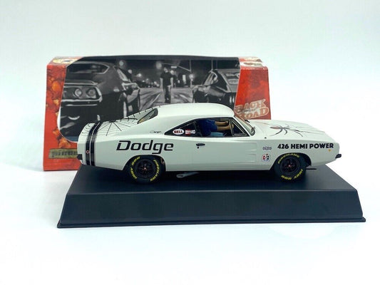 Pioneer Slot Car P143 Dodge Charger Black Widow
