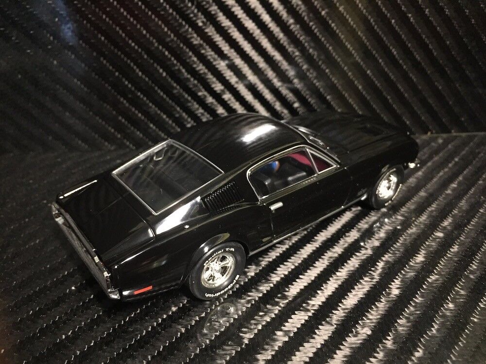 Pioneer Slot Car 1968 Ford Mustang Fastback GT Jet Black Route 66 P056