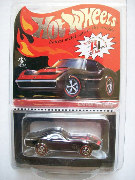 Hot Wheels 1968 Custom Corvette Red Line Club Special Limited Release