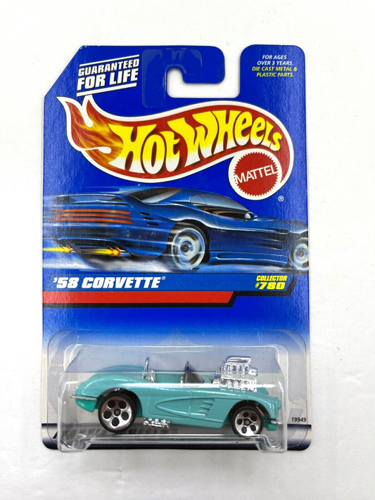 RARE Hot Wheels 1997 '58 Corvette #780