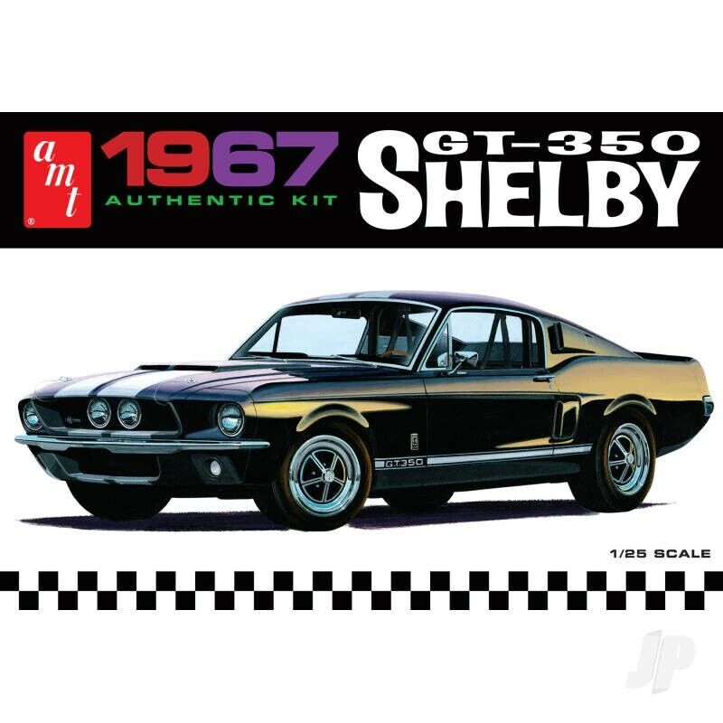 AMT 1:25 1967 Shelby GT350 - White Plastic Car Build Kit