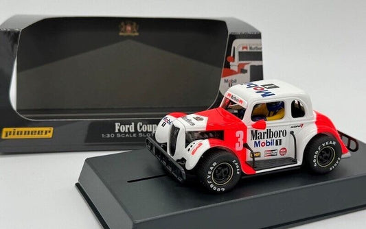 Pioneer Slot Car P181 Racing Legends 34 Ford Coupe Marlboro Livery