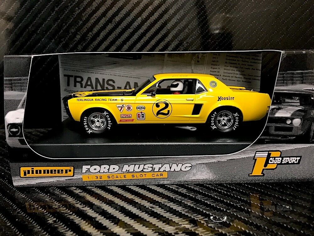 Pioneer Slot Car P069 1968 Ford Mustang Notchback Terlingua Racing