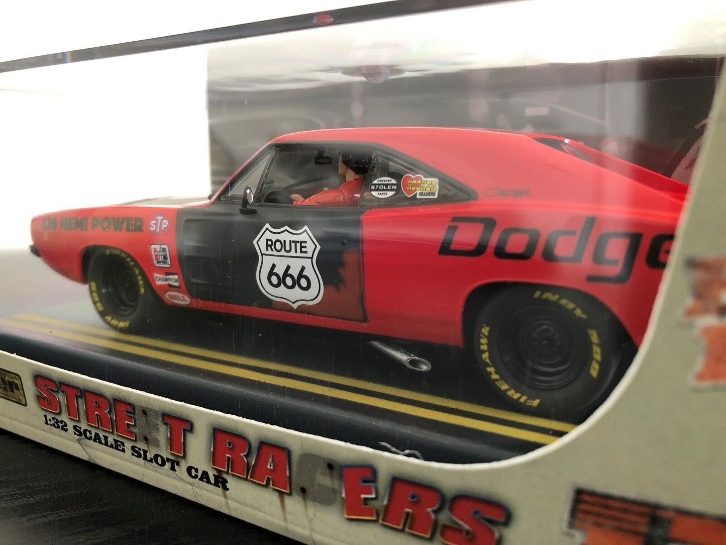 Pioneer Slot Car P022 Dodge Charger Red Devil Street Racer