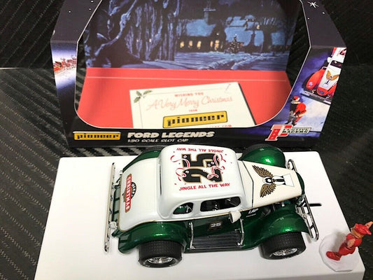 Pioneer Slot Car P119 Racing Legends 34 Ford Coupe Christmas Edition