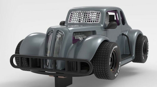 Pioneer Slot Car 1937 Dodge Coupe Legends Racer Kit 6