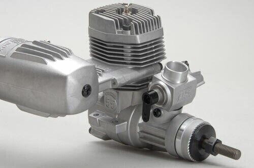OS Engine MAX 55AX (40K) with E-3070 Silencer for RC Model Aircraft