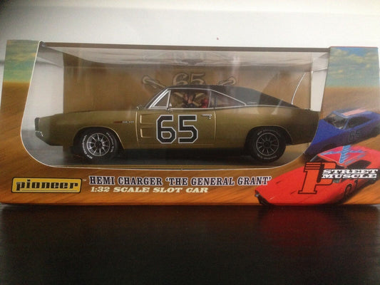 Pioneer Slot Car P098 General Grant Dodge Charger Gold Limited Edition