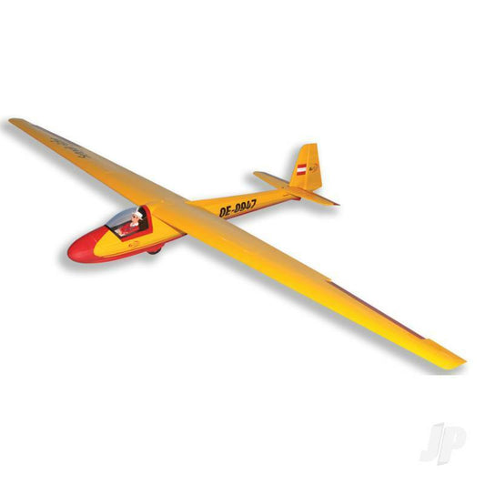 Seagull KA8B Glider 3m (118in) (SEA-137B) Yellow RC Glider ARTF Kit