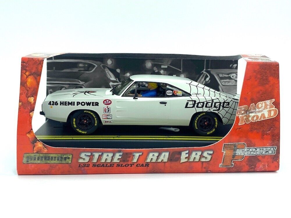 Pioneer Slot Car P143 Dodge Charger Black Widow