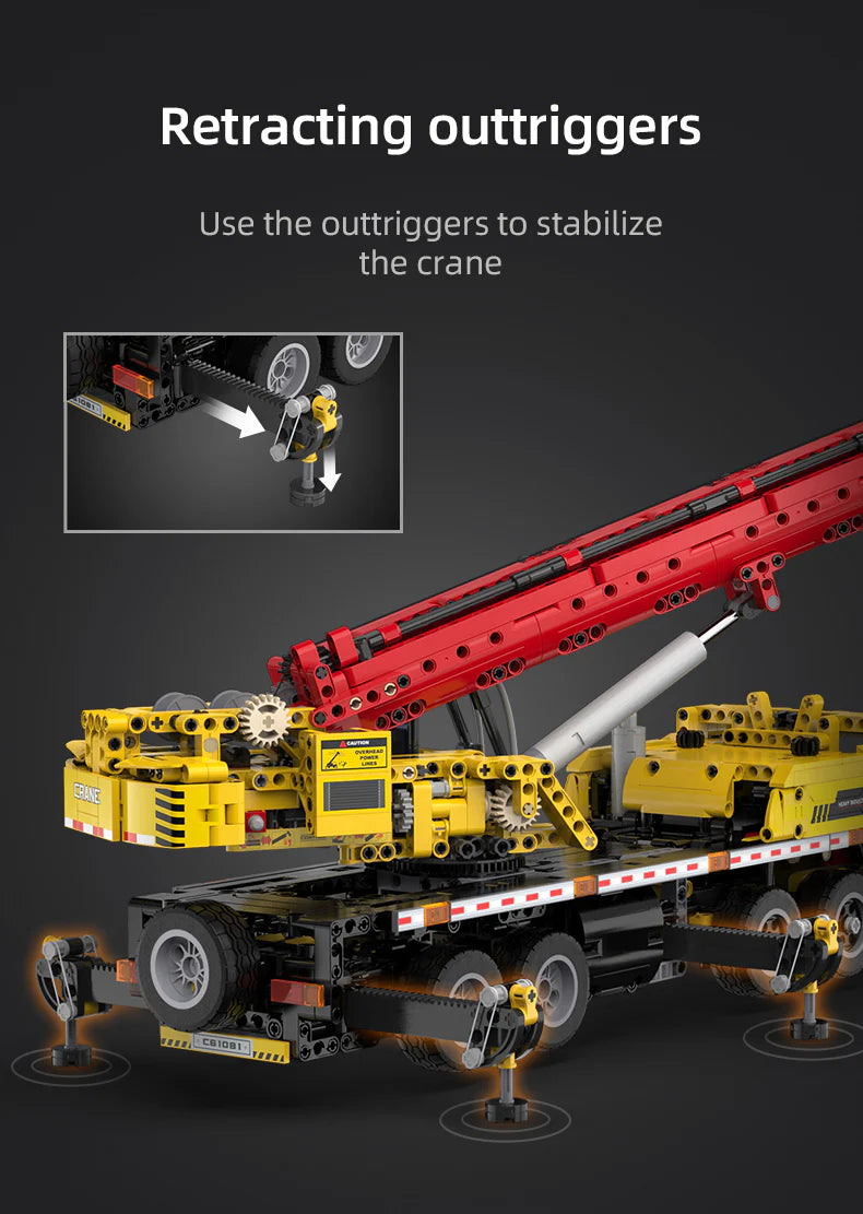 CaDA Full function mobile crane - 1831pcs Brick Kit