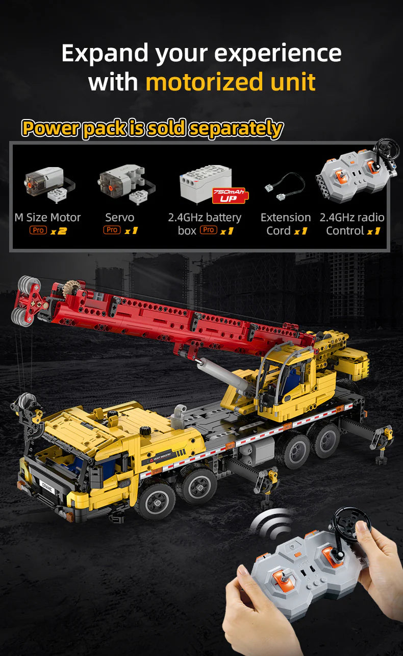 CaDA Full function mobile crane - 1831pcs Brick Kit