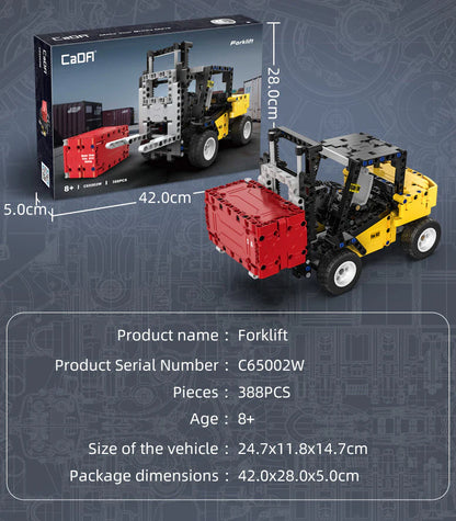 CaDA Forklift - 388 pcs Brick Kit