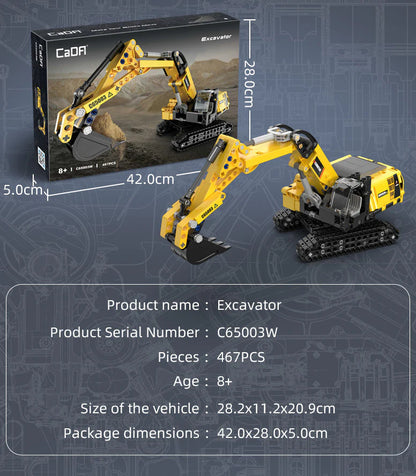 CaDA Excavator - 467cps Brick Kit