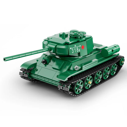 CaDA RC T34 Medium Tank - 722pcs Brick Kit