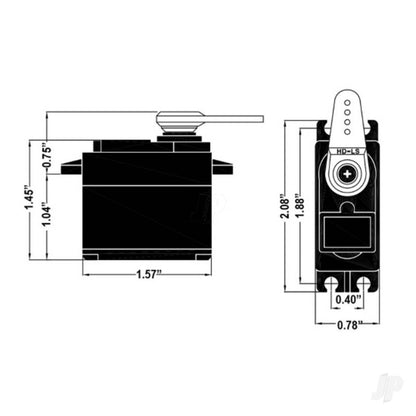 Hitec HS-430BH Standard Analogue Cored Servo 45.5g 5kg/0.14s 6.0V - 7.4V