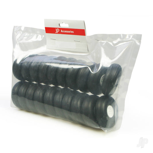 JP White Wheels 3.0in - (75mm) 1 Pair of Wheels Supplied