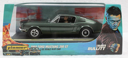 Pioneer P125 1968 Ford Mustang 390 GT Steve McQueen Bullitt 1:32 Slot Car
