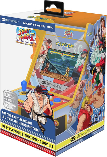 Super Street Fighter II Micro Player Pro 6.7" Portable Retro Arcade (2 Games In 1)