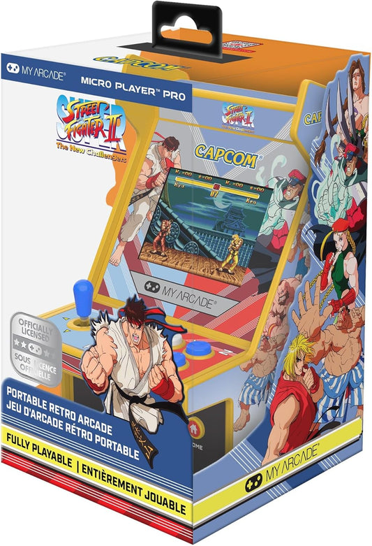 Super Street Fighter II Micro Player Pro 6.7" Portable Retro Arcade (2 Games In 1)