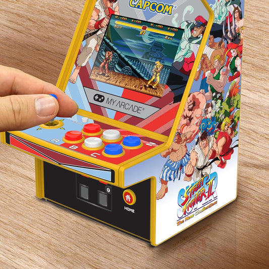 Super Street Fighter II Micro Player Pro 6.7" Portable Retro Arcade (2 Games In 1)