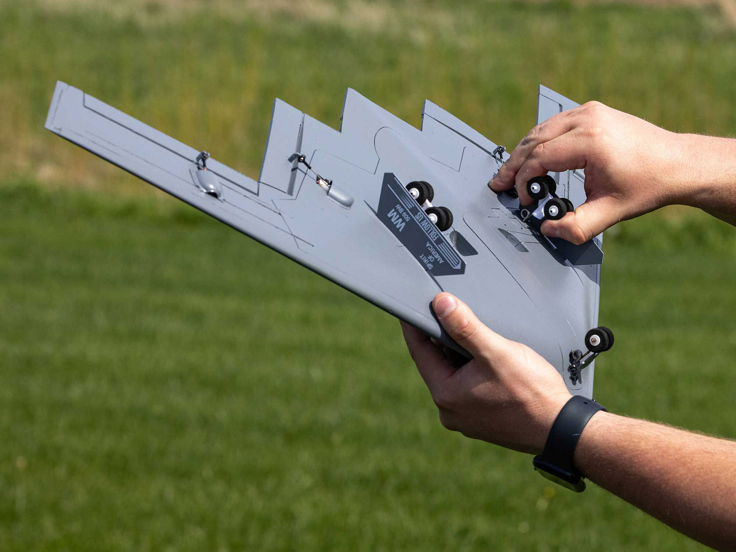 E-flite Micro B-2 Spirit of America Twin 30mm EDF BNF Basic