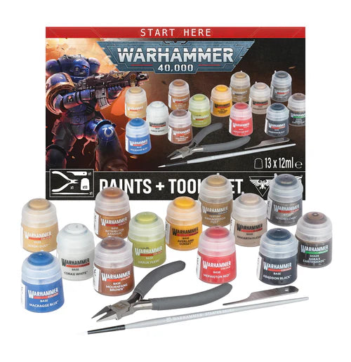 Warhammer 40,000: Paints + Tools Set
