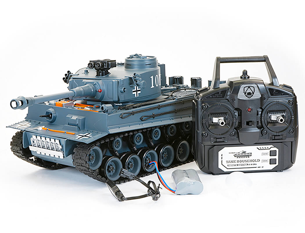 BROTHER TANK RC TANK 1:18 GERMAN TIGER 1 GREY