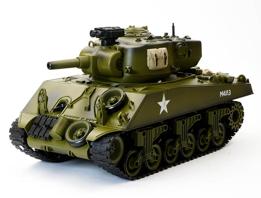 BROTHER TANK RC TANK 1:18 USA M4A3 SHERMAN GREEN