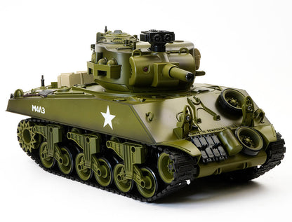 BROTHER TANK RC TANK 1:18 USA M4A3 SHERMAN GREEN