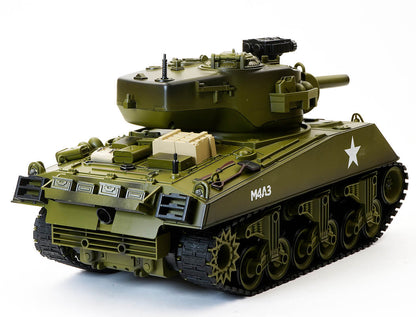 BROTHER TANK RC TANK 1:18 USA M4A3 SHERMAN GREEN