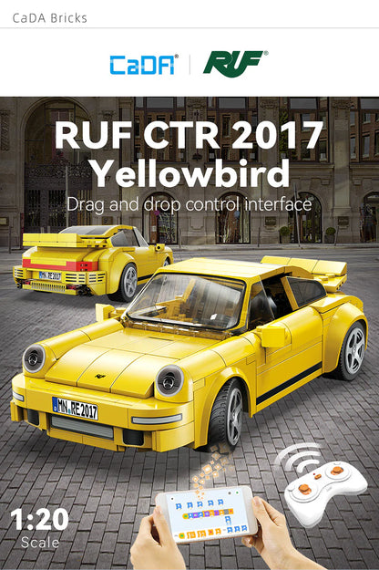 CaDA RC 1/20 RUF CTR 2017 Yellowbird - 222 pcs Brick Kit