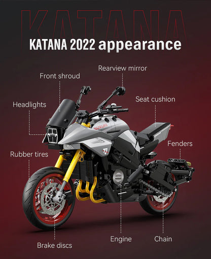 CaDA 1:6 Suzuki Katana - 1104 pcs Brick Kit