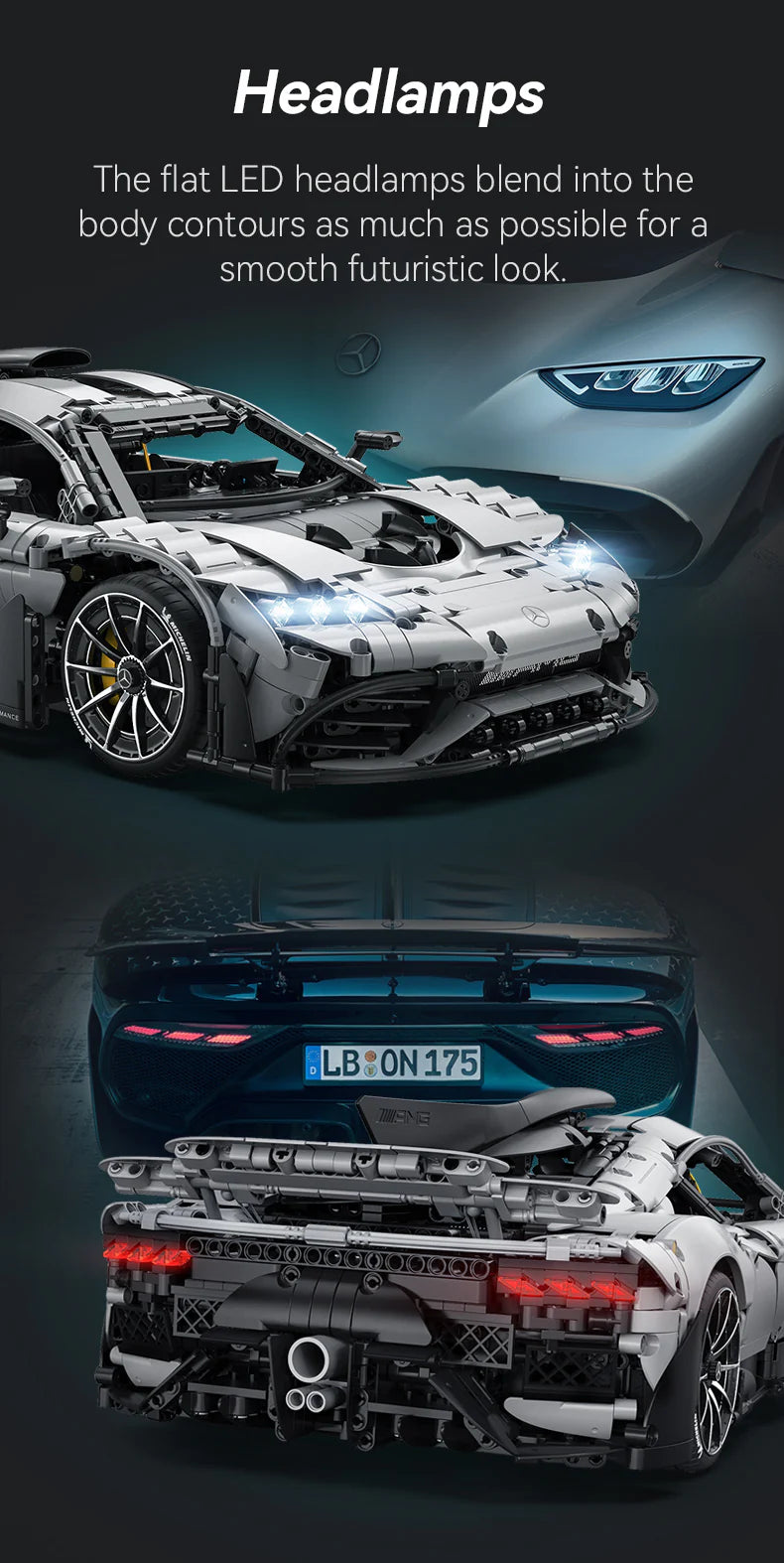 CaDA 1:8 Mercedes- AMG Project one 3295pcs Brick Kit