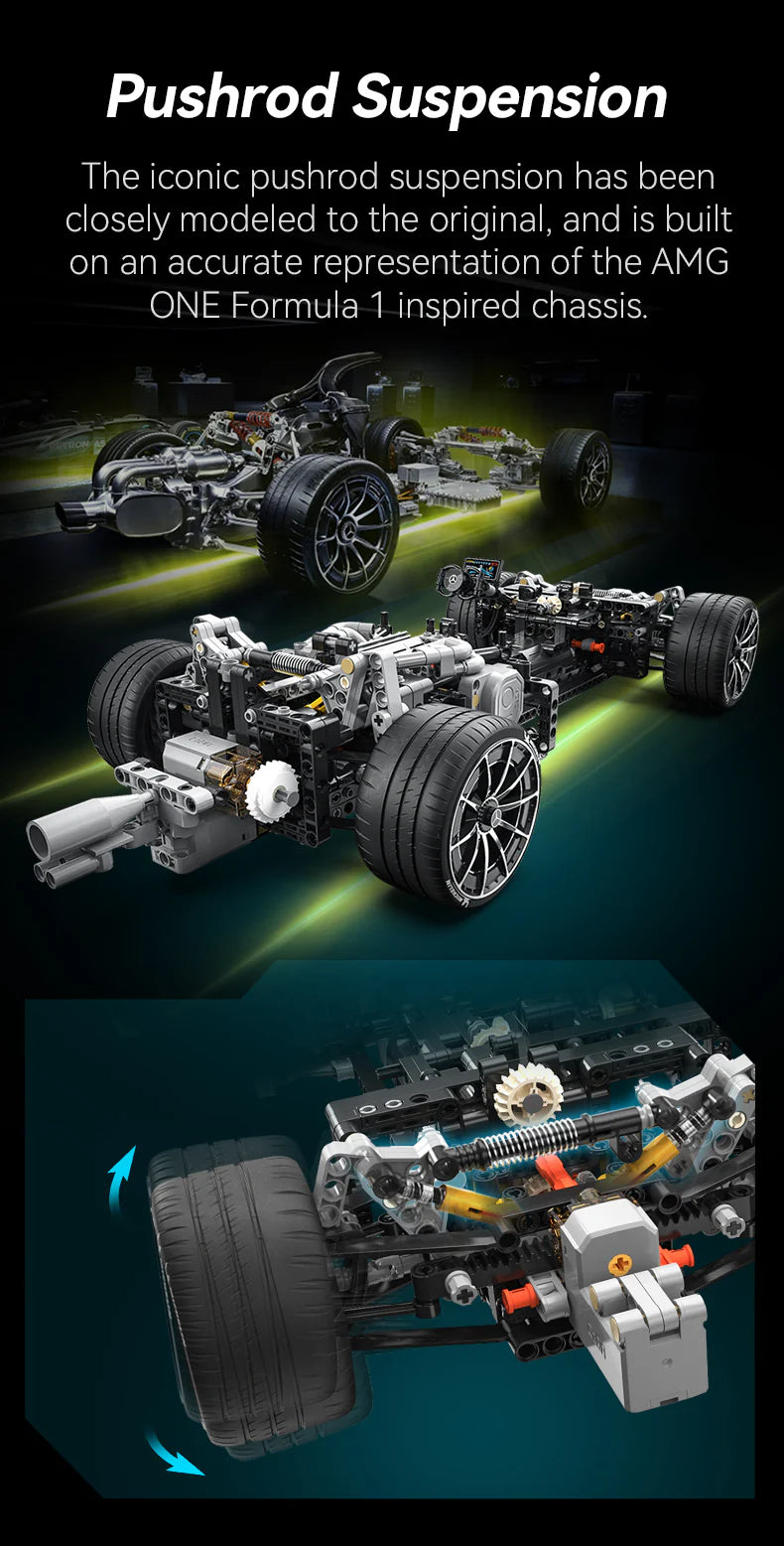 CaDA 1:8 Mercedes- AMG Project one 3295pcs Brick Kit