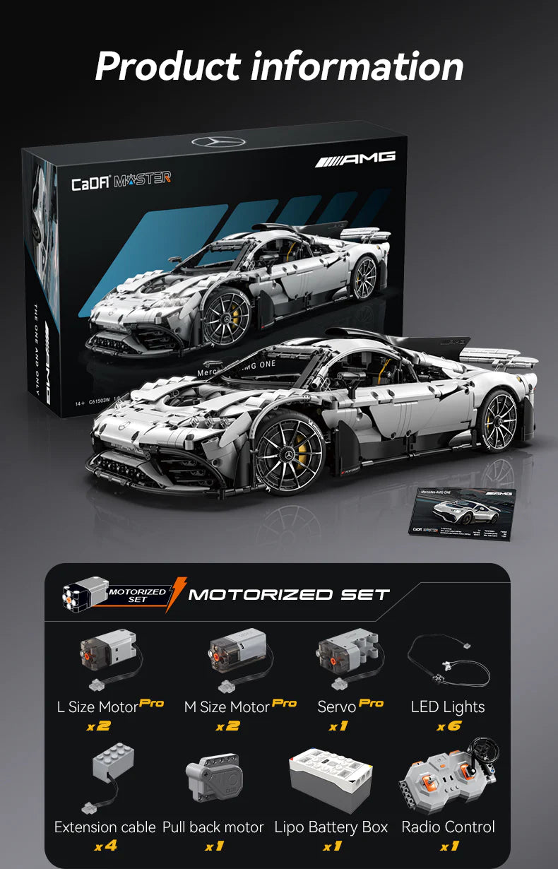 CaDA 1:8 Mercedes- AMG Project one 3295pcs Brick Kit