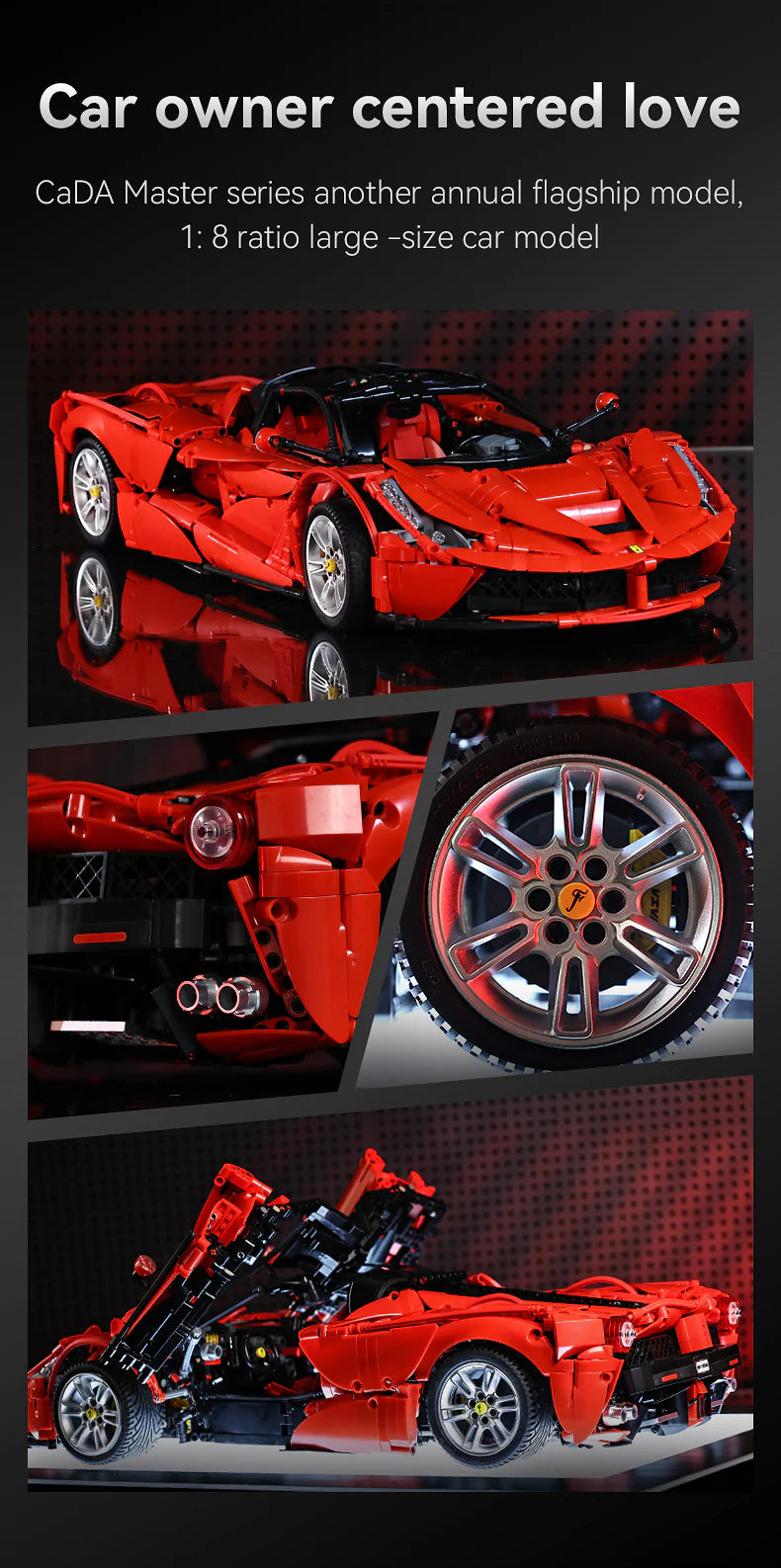 CaDA 1:8 Viva Hypercar - 4739 pcs Brick Kit