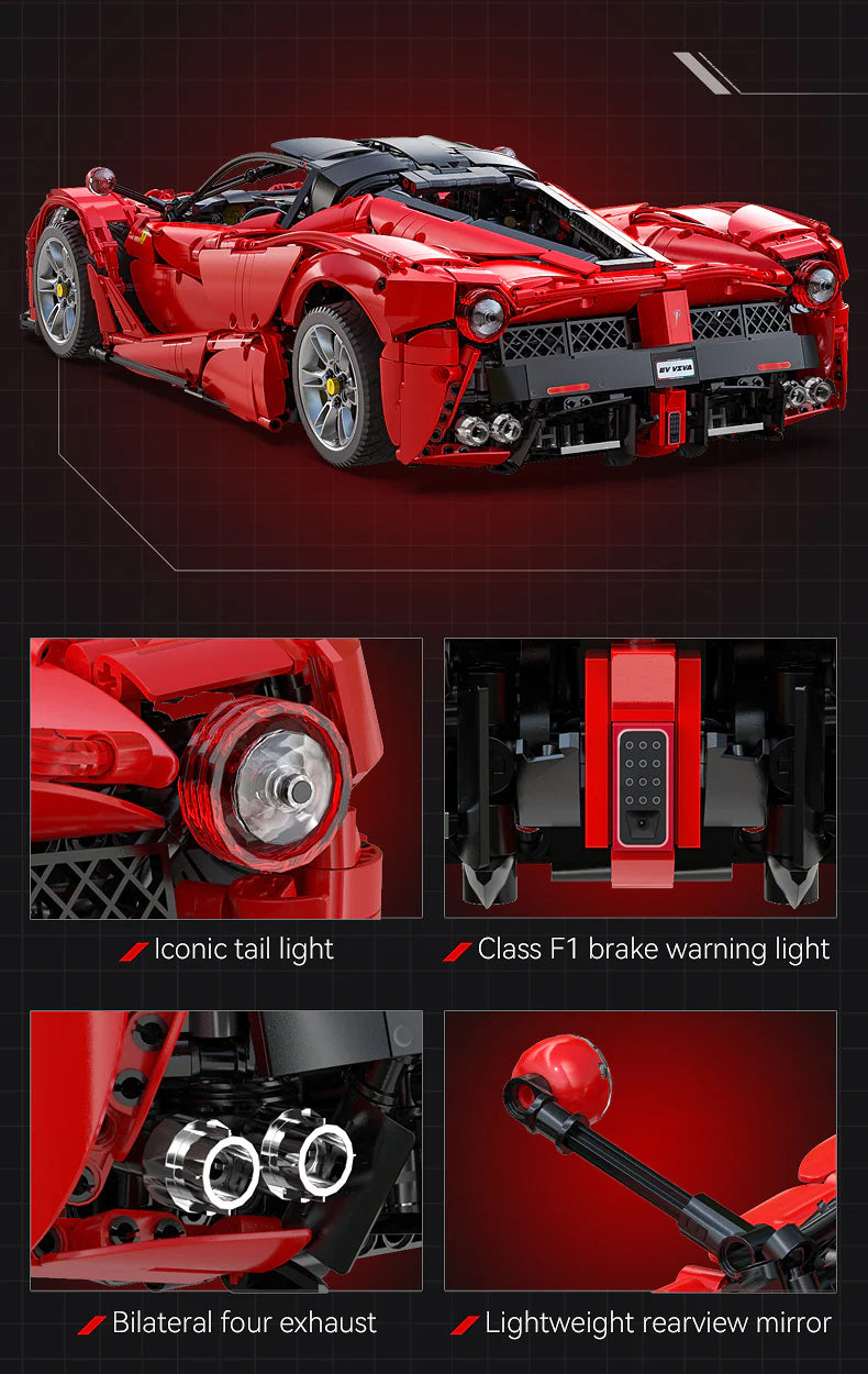 CaDA 1:8 Viva Hypercar - 4739 pcs Brick Kit – Gliders & Racing Models