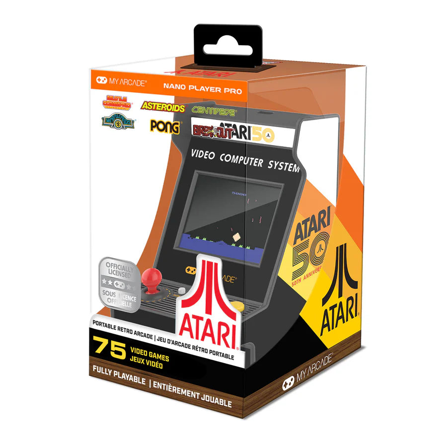 Atari Nano Player Pro 4.8" Portable Retro Arcade (75 Games in 1)