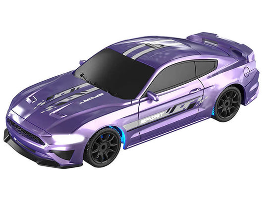 E-ZEE RC 1/43 LIGHTING MUSCLE 4WD DRIFT CAR W/GYRO - PURPLE
