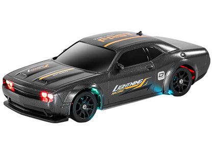 E-ZEE RC 1/43 LIGHTING STINGER 4WD DRIFT CAR W/GYRO - SILVER
